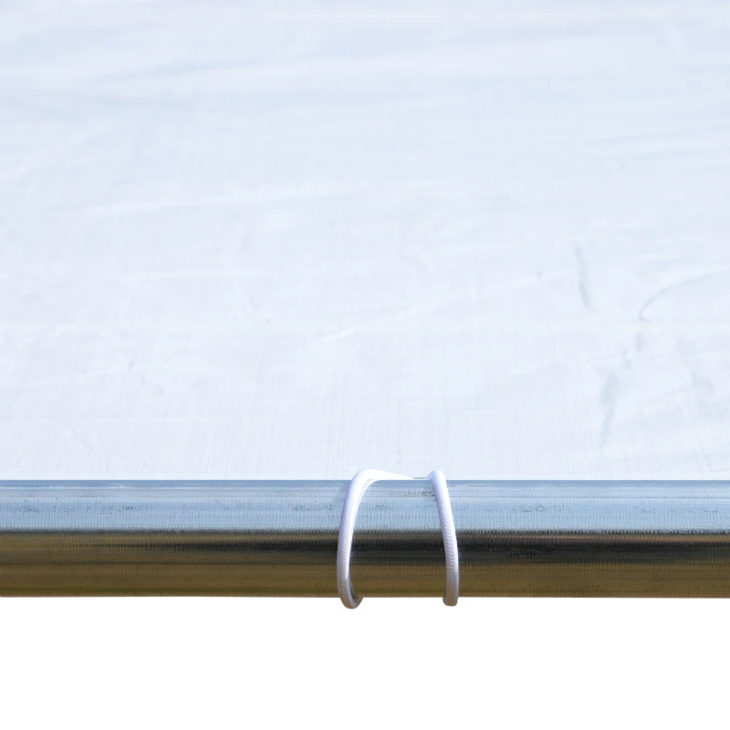 Outsunny 3m x 6m Heavy Duty Galvanized Steel Frame Canopy Vehicle Shelter White