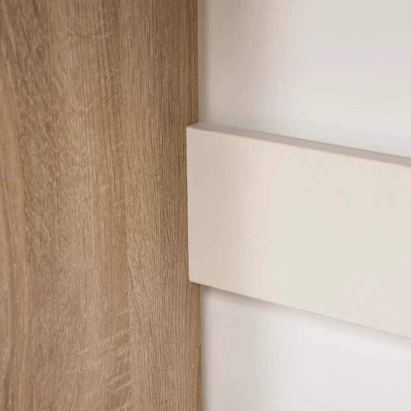 HOMCOM Computer Desk Office Writing Desk w/ 3-Tier Display Shelf Storage - Wood effect