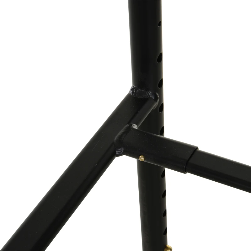 HOMCOM In hoogte verstelbare opstahulp, handgreep met opbergtas, zwart