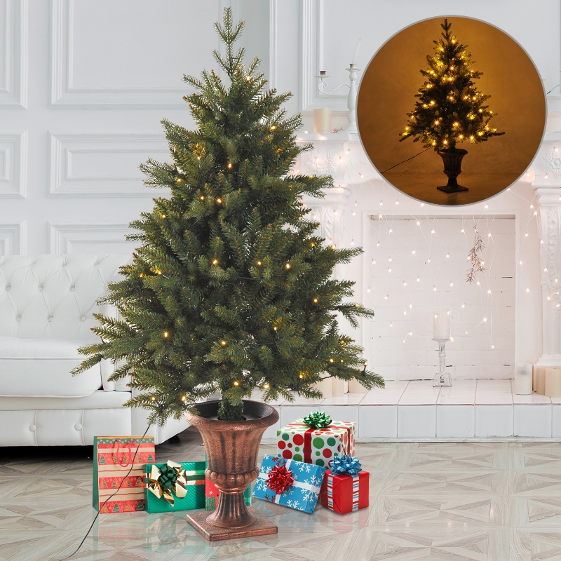 HOMCOM® Künstlicher Weihnachtsbaum | Tannenbaum | Ø 76 x 120 cm | Grün