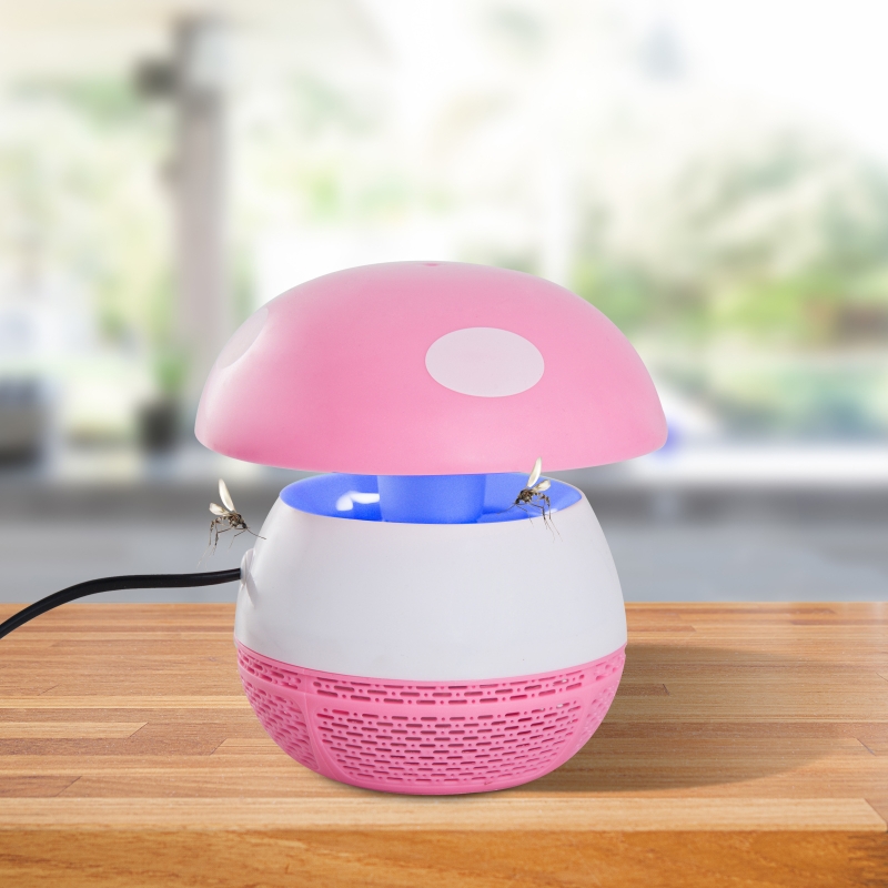 Outsunny® Mückenfalle Insektenvernichter Moskitofalle 3W ABS Rosa