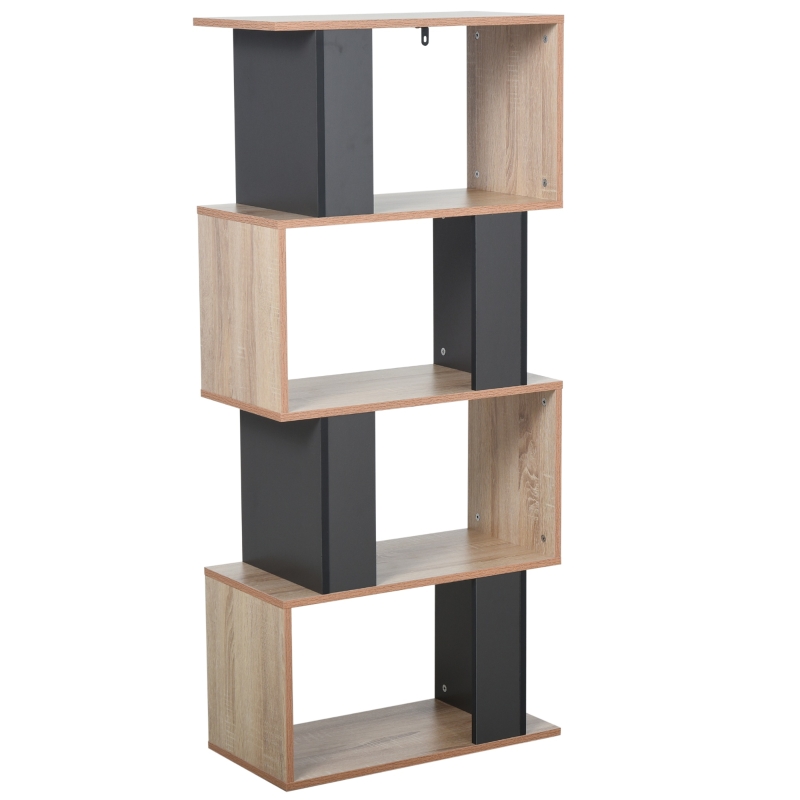 HOMCOM® Bücherregal, Standregal , Wohnzimmerregal, Spielzeugregal mit 4 geräumigen Kuben