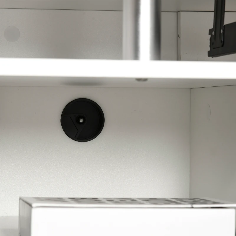 HOMCOM computerbureau bureau met laden thuiskantoor opbergruimte wit