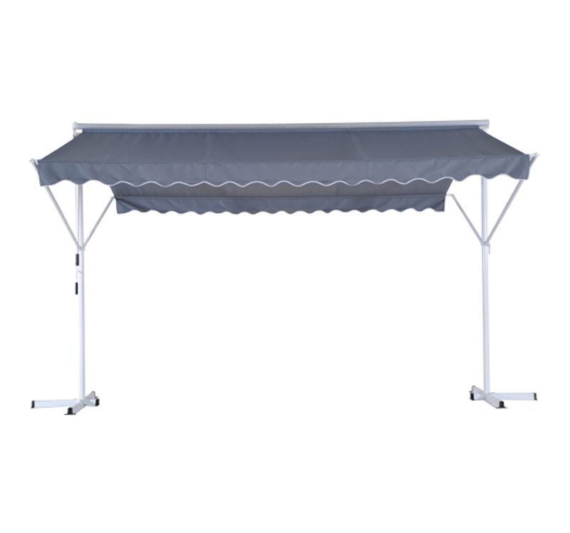 Outsunny® Standmarkise 2,95 x 3,45m grau
