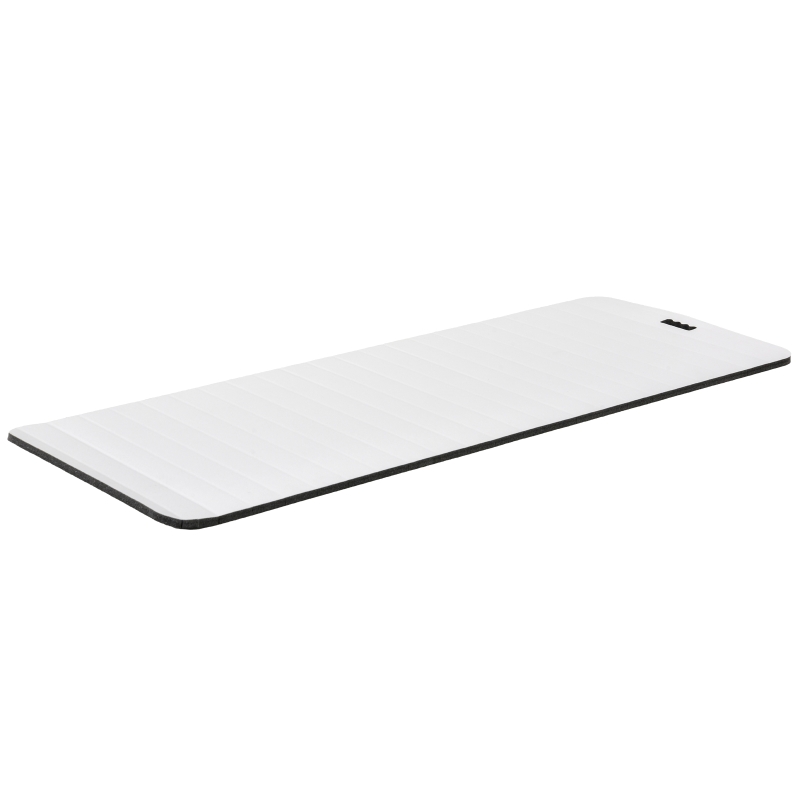 HOMCOM® Yogamatte Rutschfeste Sportmatte Gymnastikmatte mit Tragegurt Weiß