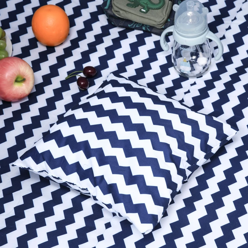 Kinderen tipi tent speeltipi polyester vurenhout 3-8 jaar blauw + wit