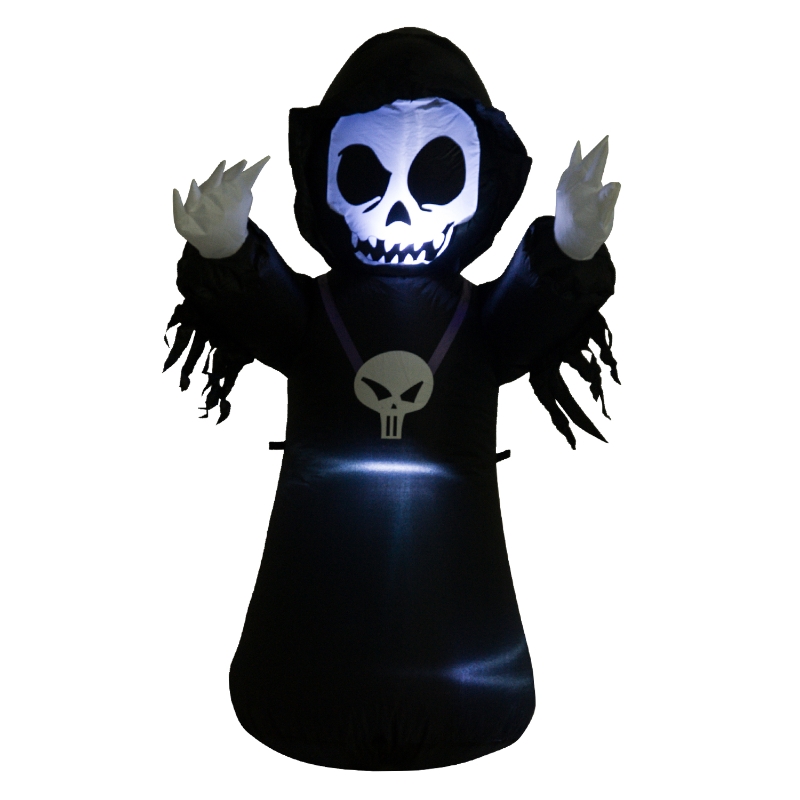 HOMCOM® Halloween Aufblasbares Spukgespenst Luftfigur Deko 120 cm