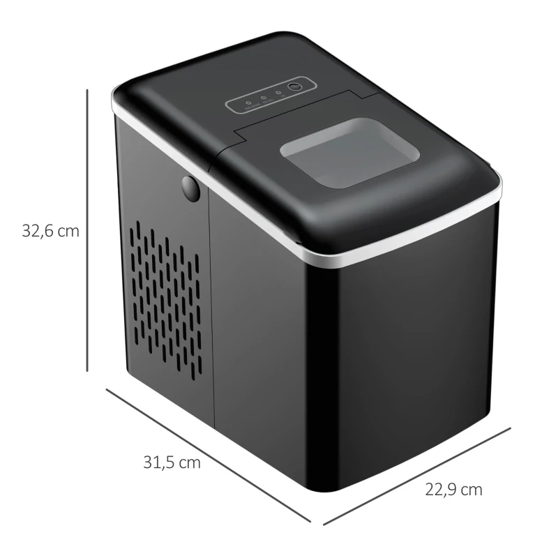 HOMCOM ijsblokjesmachine 12kg/24u