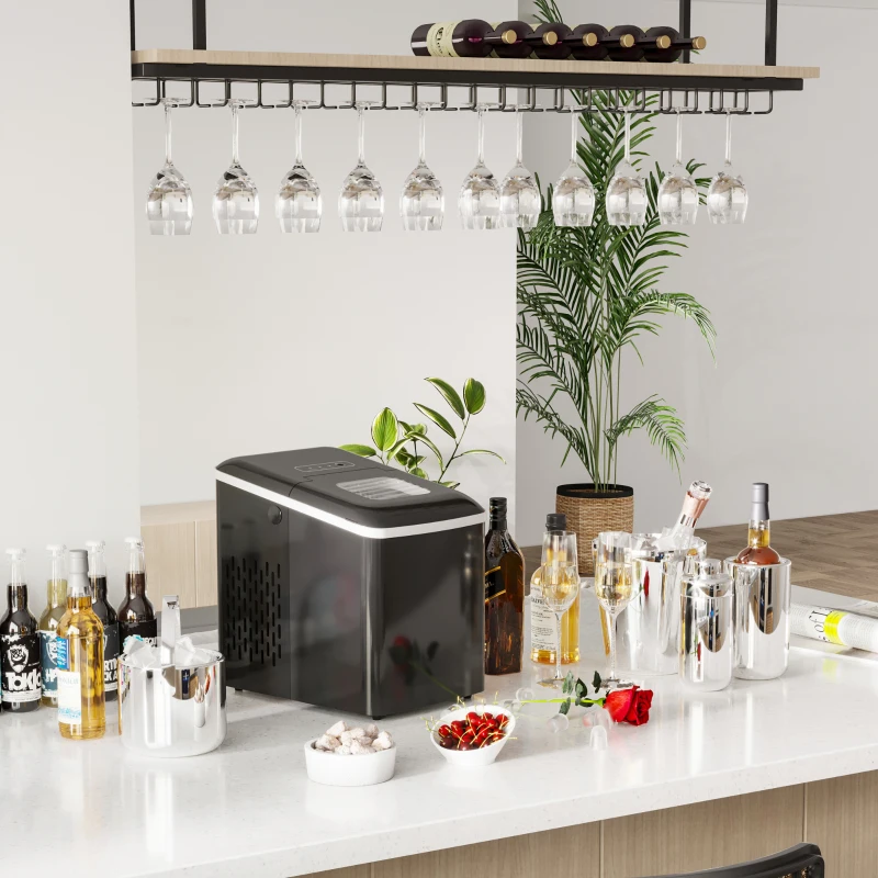 HOMCOM ijsblokjesmachine 12kg/24u