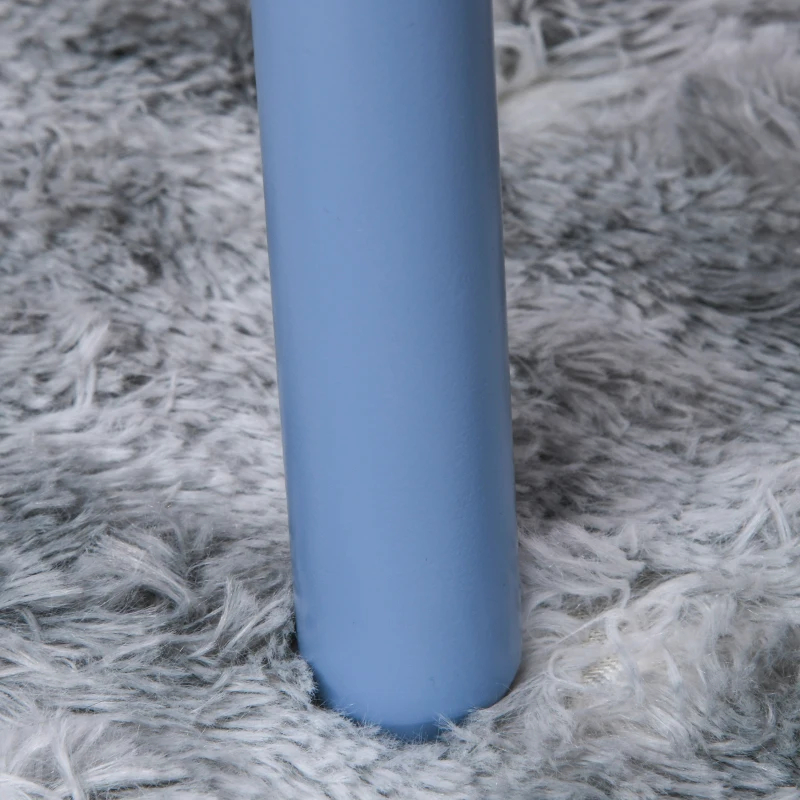 HOMCOM 3-delige kinderzitgroep met kindertafel kinderstoel kindermeubel blauw + wit