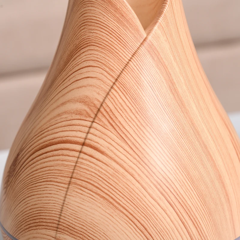 HOMCOM Aroma diffuser luchtbevochtiger automatische uitschakeling kleurwissel 300 ml naturel