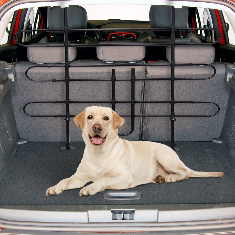 PawHut® Auto Hundegitter Schutzgitter Gepäckgitter verstellbar (Metalldrahtgeflecht)