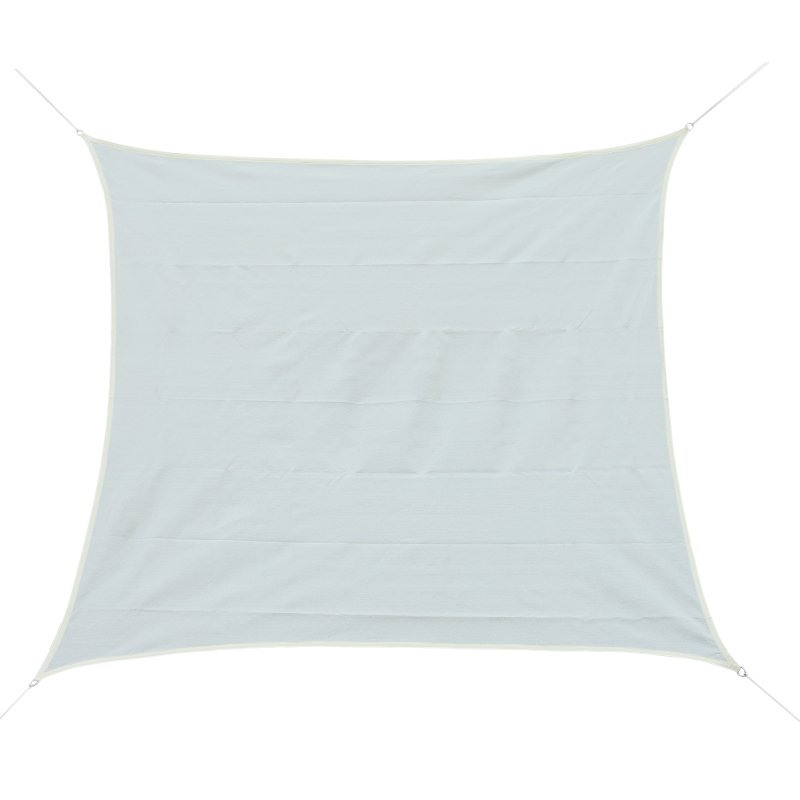 Outsunny® Sonnensegel (3x3m cream) Quadrat HDPE - atmungsaktiv