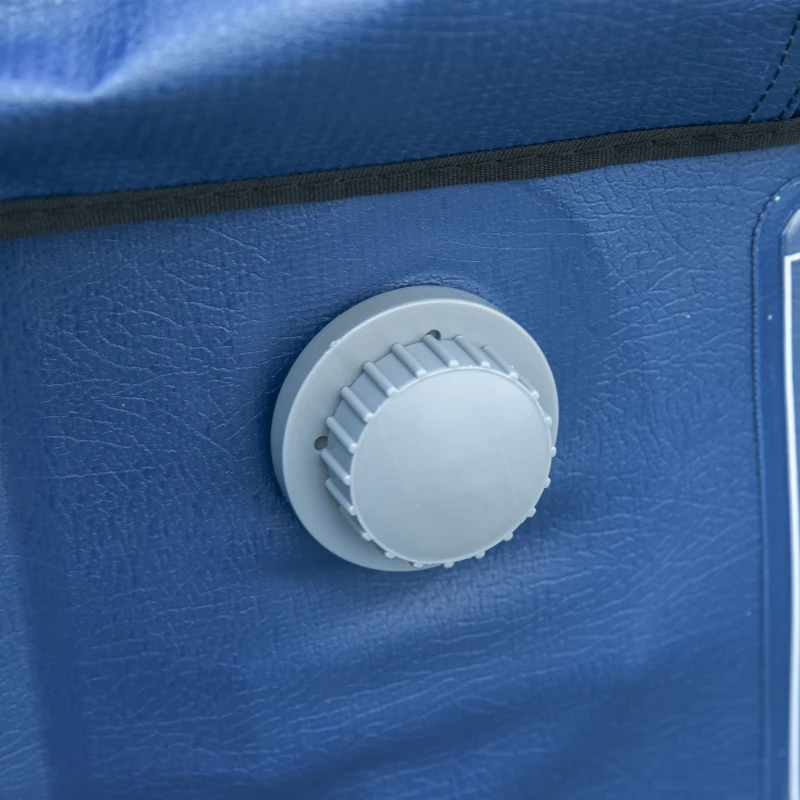 Outsunny whirlpool voor 2-4 personen opblaasbaar verwarming bubbels spa 910 l met afdekking