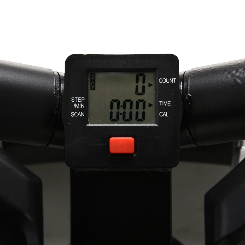 HOMCOM Mini Stepper W/Training Ropes-Black/Red