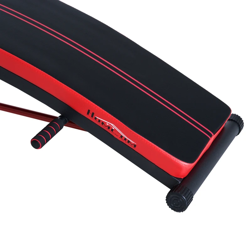 HOMCOM Trainingsbank sit-upbank buikspiertrainer multifunctioneel met trainingsbanden fitness staal zwart 140 L x 73 B x 57 H cm