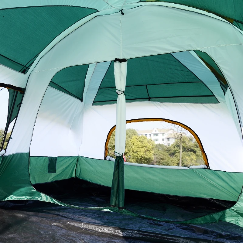 Outsunny NAMIOT KEMPINGOWY KOPUŁOWY, 4-8 OSÓB (410X310X225CM) (DXSXW) zielony