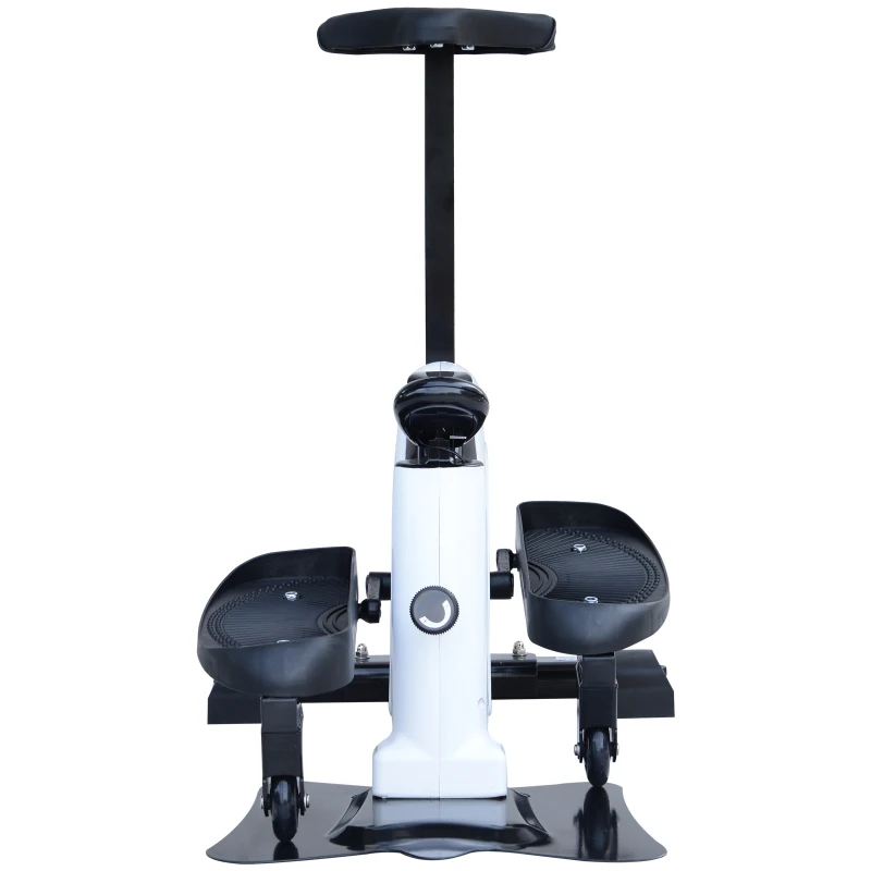 HOMCOM MINI ORBITREK MULTIFUNKCJONALNY ROWER DO FITNESSU czarny+biały