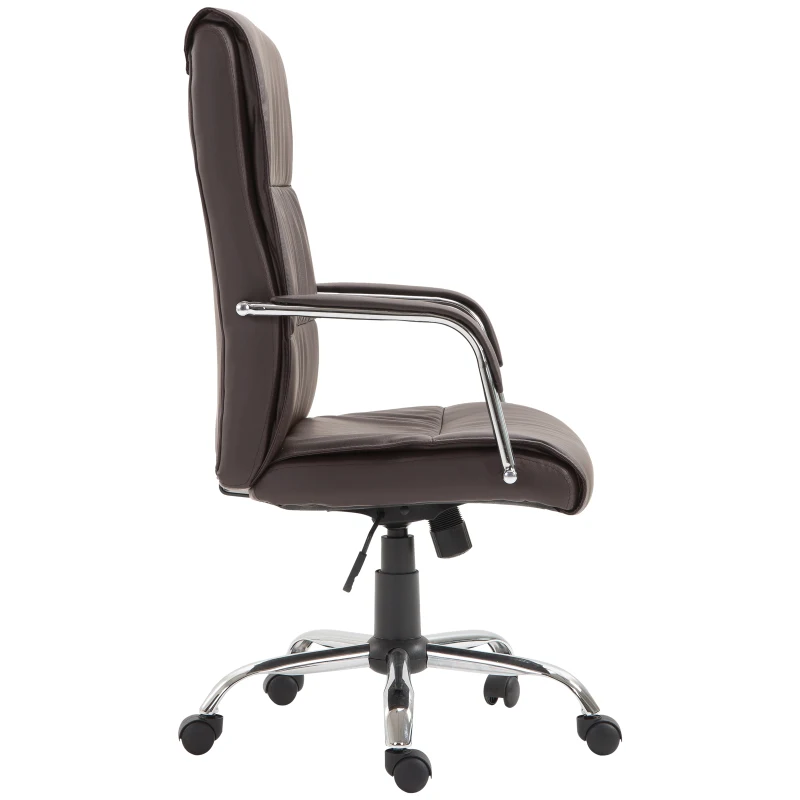 Vinsetto FOTEL BIUROWY ERGONOMICZNY EKOSKÓRA brązowy