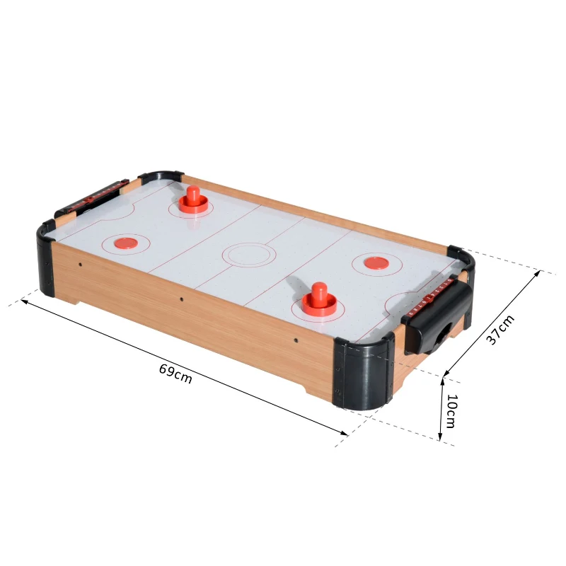 HOMCOM STÓŁ DO GRY MINI AIR HOCKEY CYMBERGAJ 69x37 CM