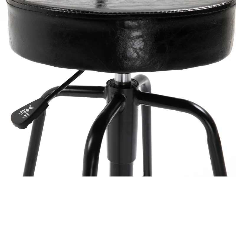 HOMCOM® STOŁEK BAROWY HOKER Z SIŁOWNIKIEM PNEUMATYCZNYM REGULACJA WYSOKOŚCI