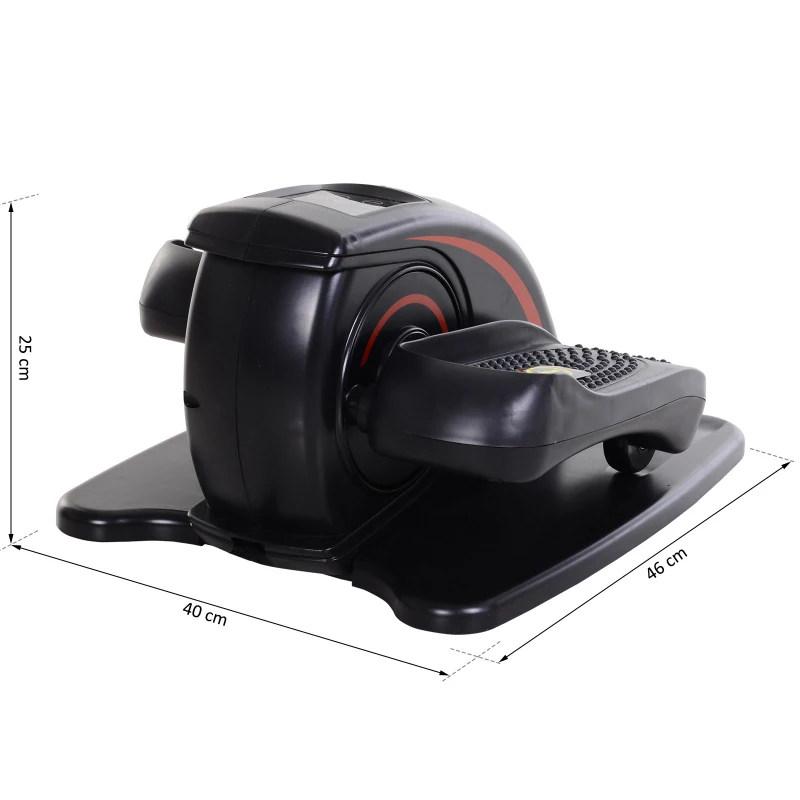 Mini stepper stepper skrętny urządzenie do treningu fitness w domu regulowana prędkość czarny