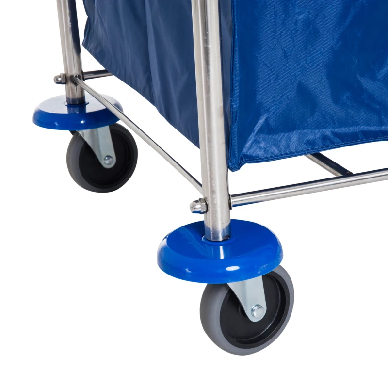 HOMCOM WÓZEK KOSZ NA PRANIE WÓZEK TRANSPORTOWY 300 L