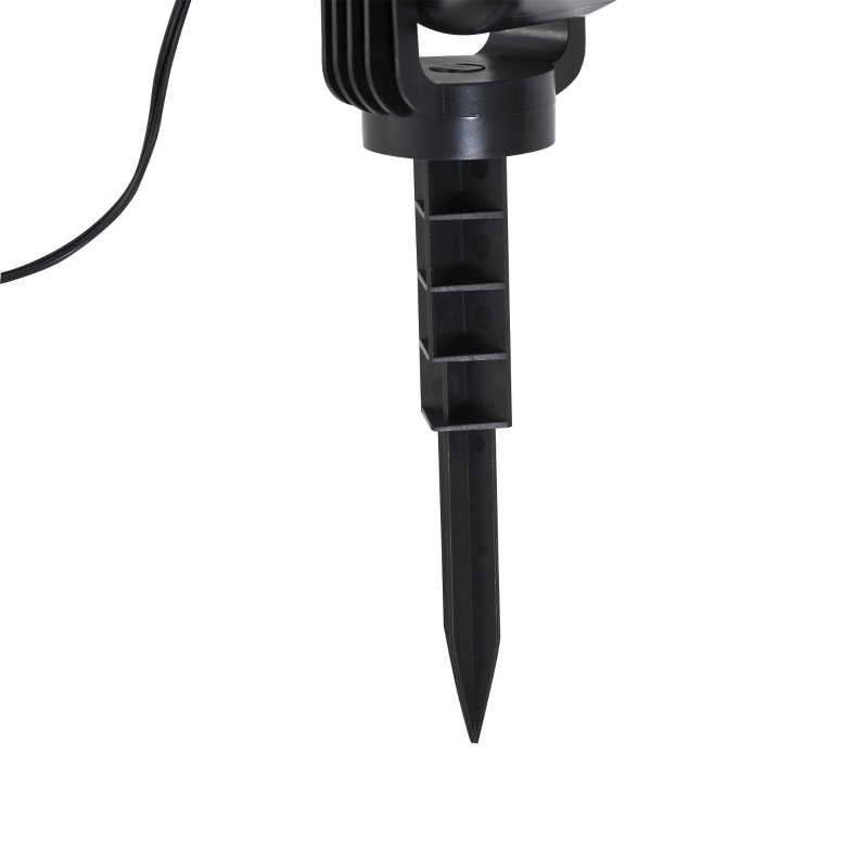 HOMCOM® PROJEKTOR ŚWIATŁA LED ŚWIĄTECZNY EFEKT ŚWIETLNY PŁATKÓW ŚNIEGU czarny