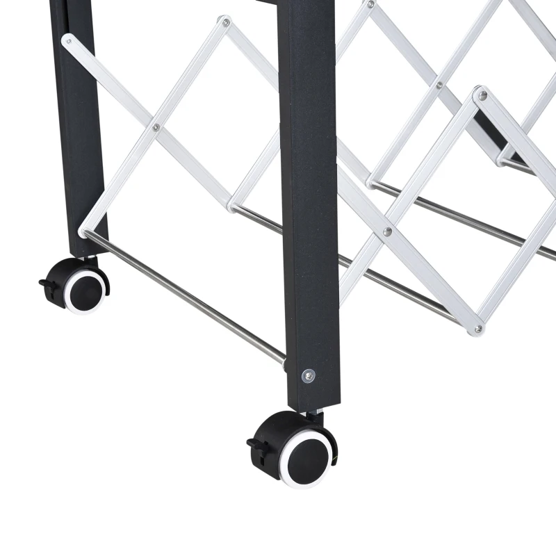 HOMCOM® STOJAK SUSZARKA NA PRANIE Z ROZKŁADANYMI SKRZYDŁAMI