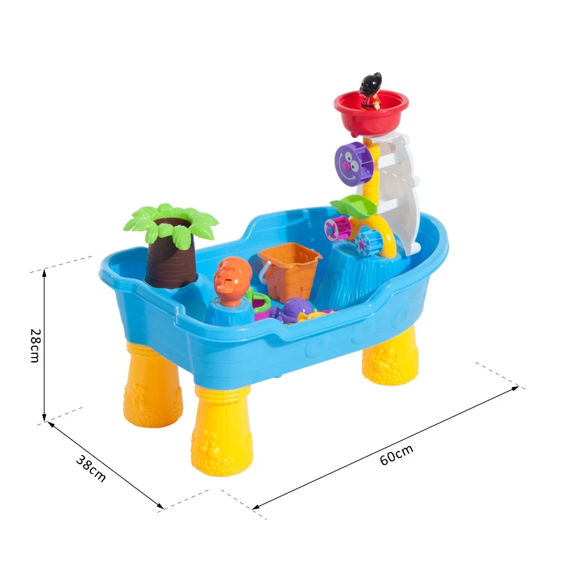 HOMCOM® Stół Wodny Dla Dzieci z Akcesoriami