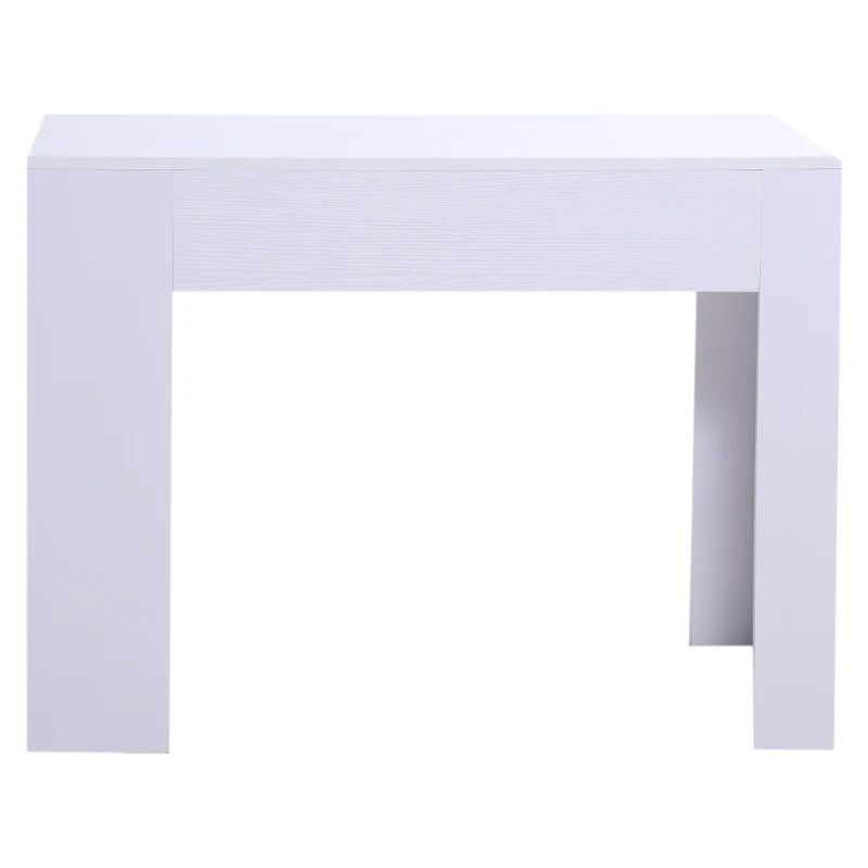 HOMCOM® STÓŁ BAROWY STÓŁ BISTRO BUFET 3 PÓŁKI biały