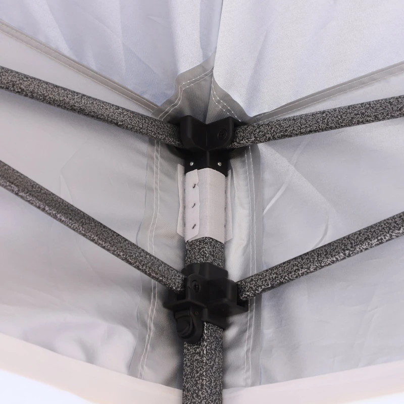 Pawilon Składany Namiot Ogrodowy 4 Ściany Regulacja Wysokości Oxford Outsunny