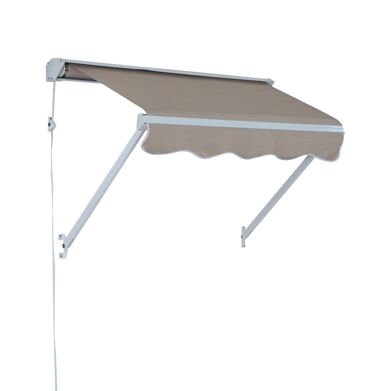 Outsunny MARKIZA ROLETA PRZECIWSŁONECZNA 122 X 70 cm beżowa