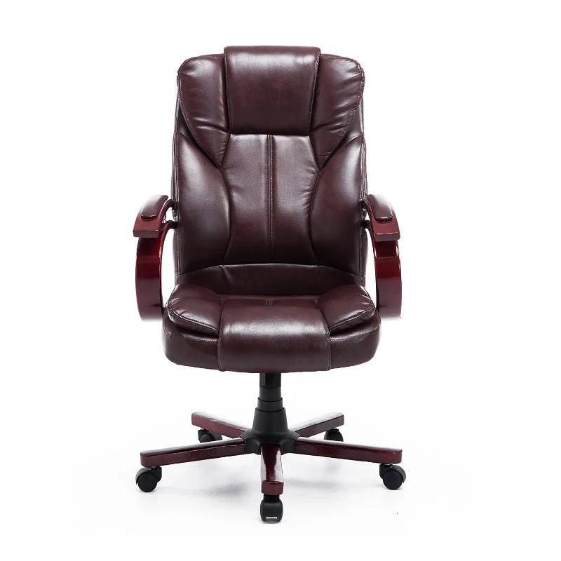HOMCOM FOTEL BIUROWY KRZESŁO SZEFA brązowy