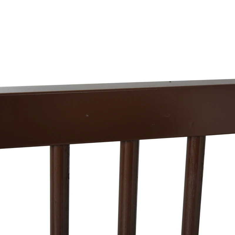 Barierka zabezpieczająca do drzwi dla psów Barierka odgradzająca Barierka zabezpieczająca Bramka dla psa drewno sosnowe brązowy