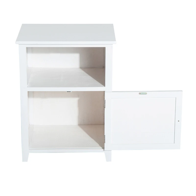 HOMCOM SZAFKA NOCNA KOMODA STOLIK biała