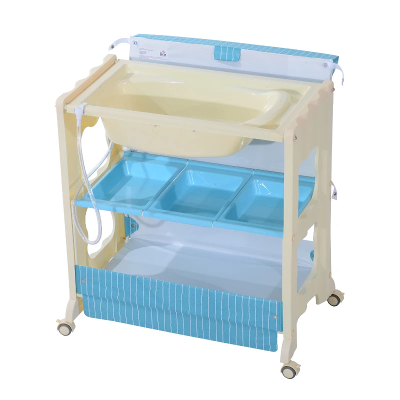 HOMCOM PRZEWIJAK WANNA DLA DZIECI ZESTAW niebieski