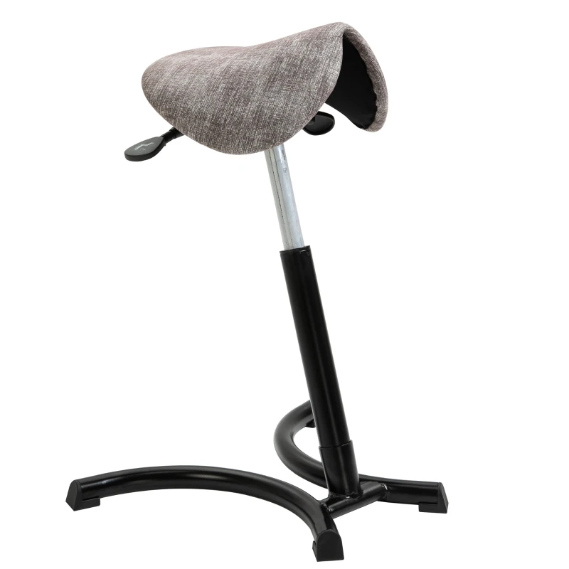 Podpora do stania Stołek do podpierania się Stołek siodłowy z funkcją pochylania z regulacją wysokości khaki