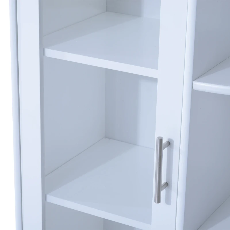 HOMCOM SZAFKA ŁAZIENKOWA STOJĄCA NAROŻNA biała