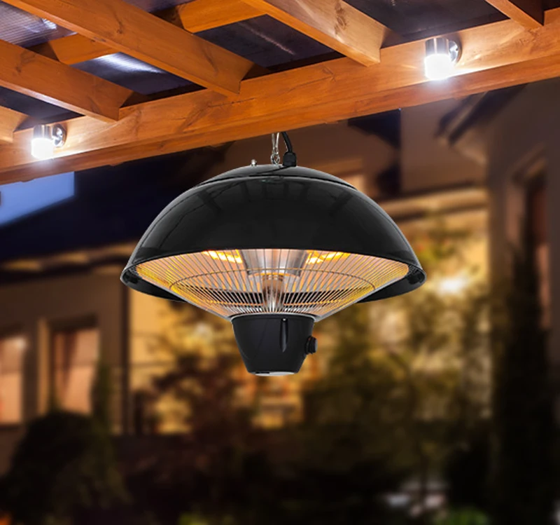 Outsunny PROMIENNIK PODCZERWIENI TARASOWY 1500 W czarny