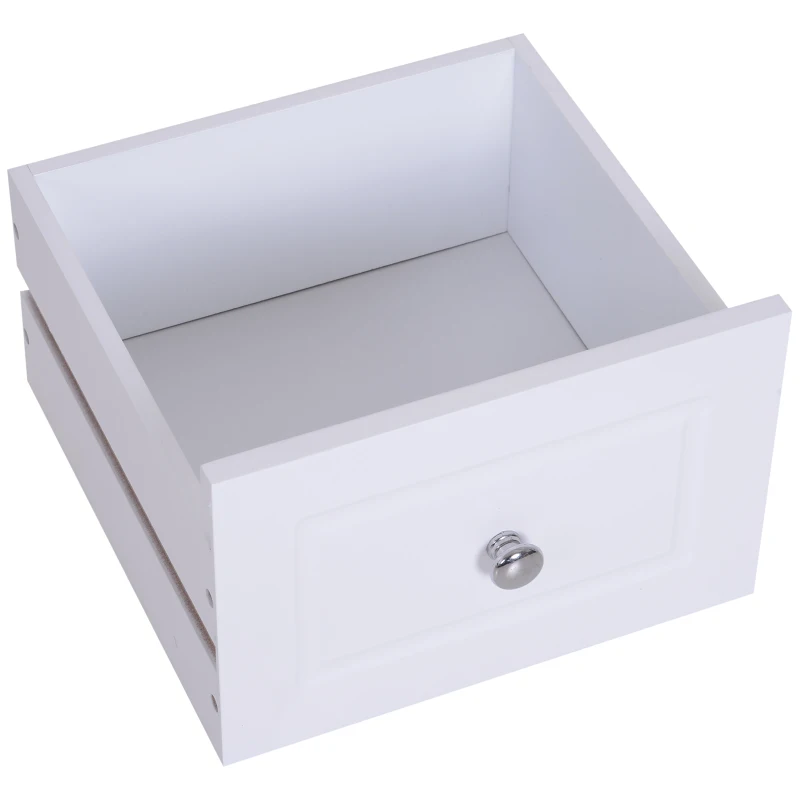 HOMCOM® SZAFKA ŁAZIENKOWA KUCHENNA NA DOKUMENTY MDF biała 29,8 x 29,8 x 68,5 cm