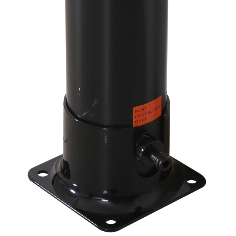 Outsunny® SOLARNY PRYSZNIC OGRODOWY KEMPINGOWY ZEWNĘTRZNY 20 L do 60 ℃ PCV Ø11 x 218 cm