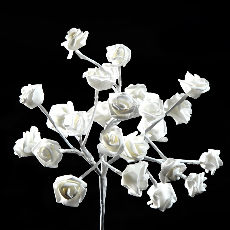 HOMCOM LAMPA RÓŻE LED OZDOBNE 40 CM