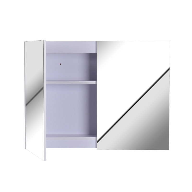 HOMCOM SZAFKA ŁAZIENKOWA Z LUSTREM I PANELEM LED