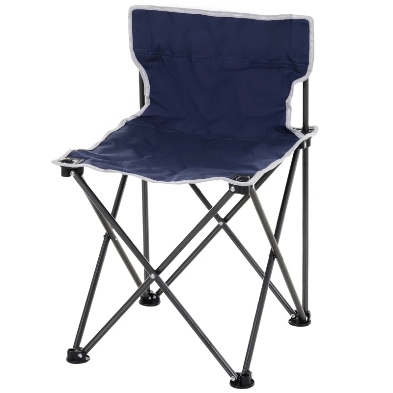 Outsunny® Meble Kempingowe 5-Częściowe Stół + 4 Krzesła Torba Transportowa Stal Oxford