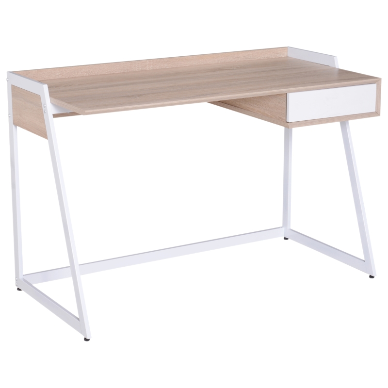 HOMCOM® STOLIK KOMPUTEROWY BIURKO Z SZUFLADĄ