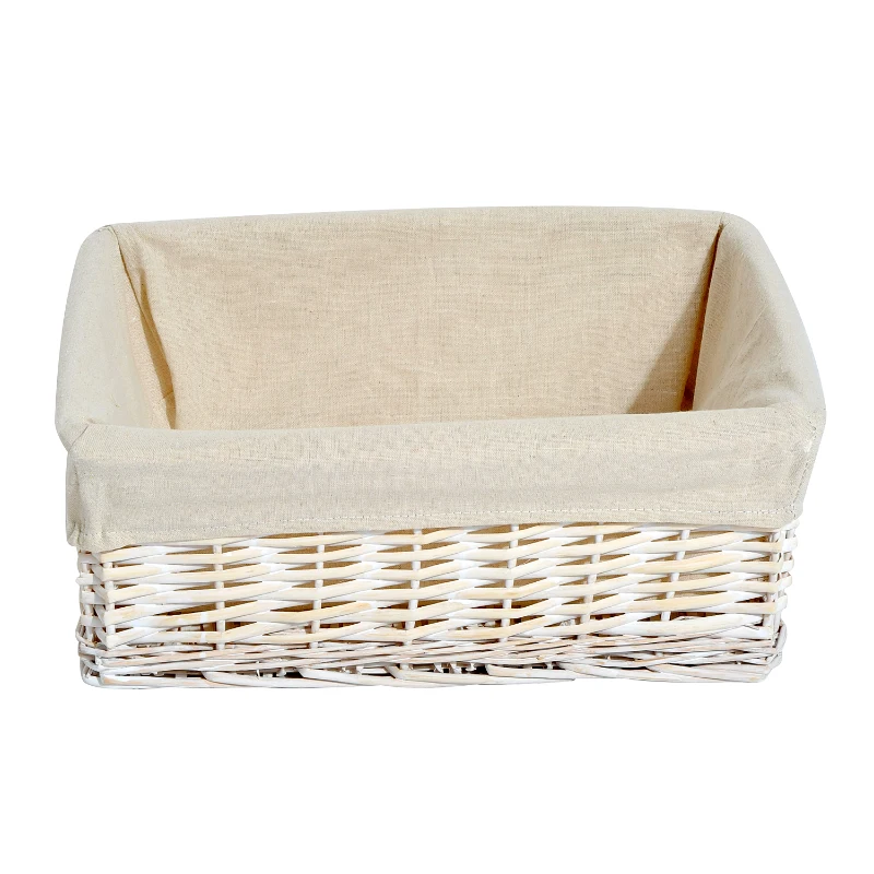 HOMCOM KOSZE WIKLINOWE ZESTAW 3SZT. biały