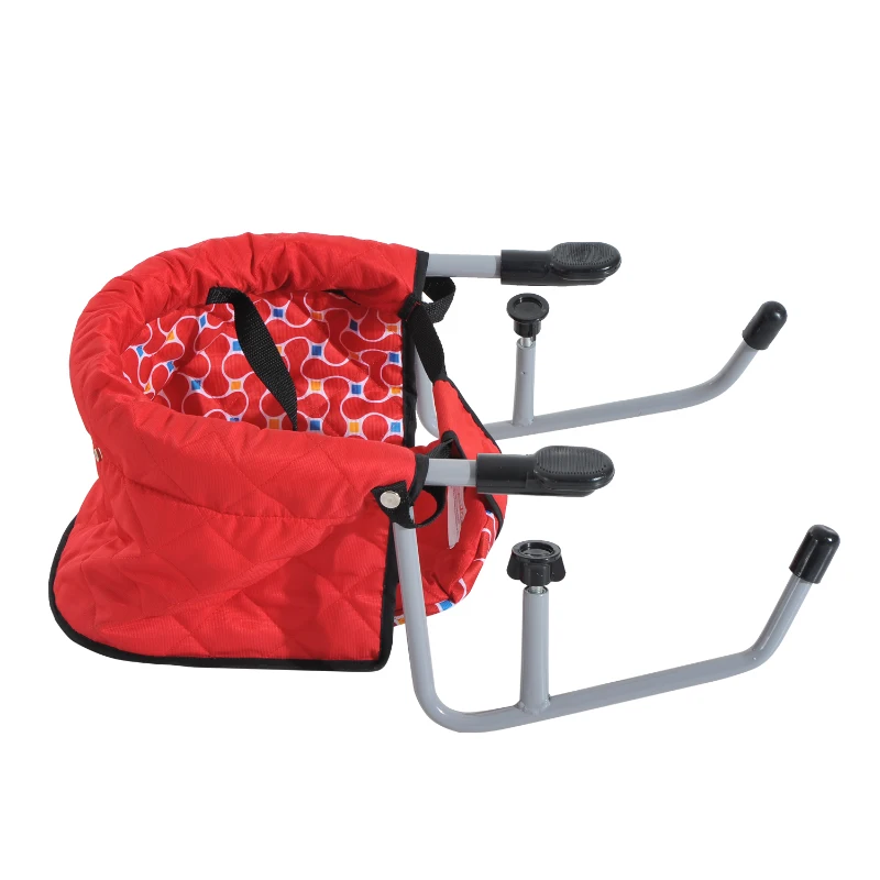 HOMCOM KRZESEŁKO DO KARMIENIA DZIECIĘCE czerwone