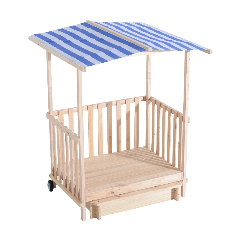 HOMCOM PIASKOWNICA DOMEK PLAC ZABAW z dachem