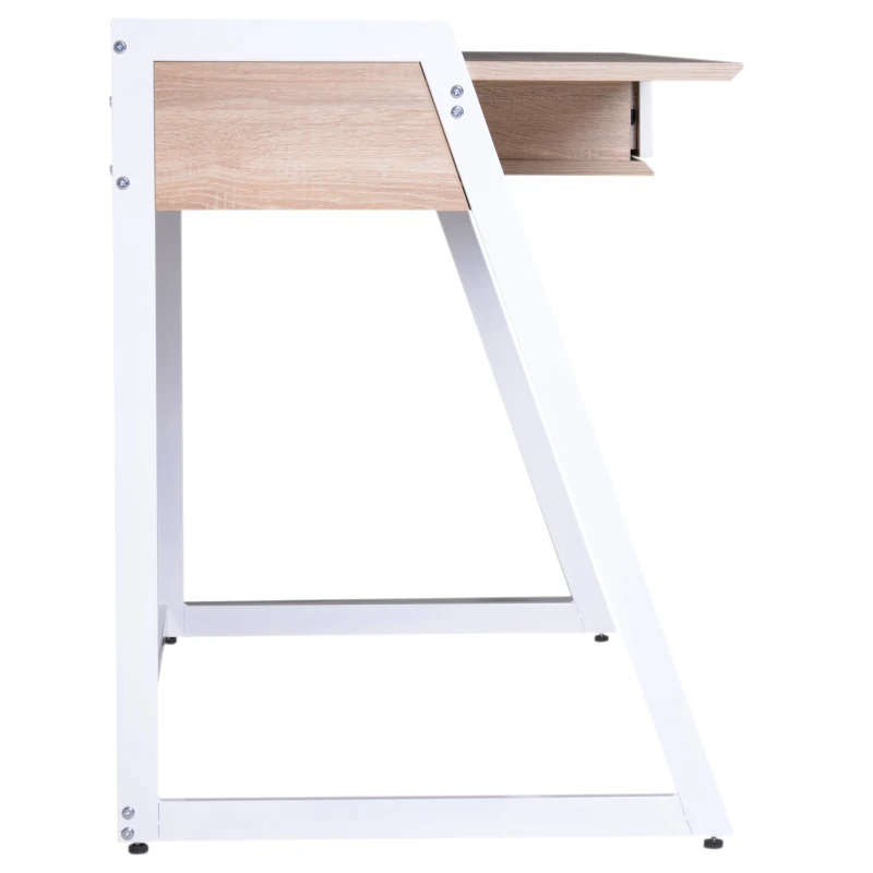 HOMCOM® STOLIK KOMPUTEROWY BIURKO Z SZUFLADĄ